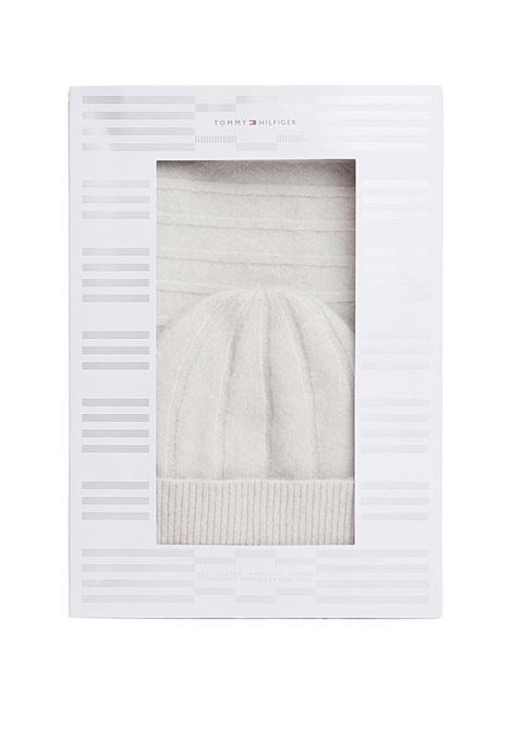 Set regalo con sciarpa e berretto morbidi GRIGIO CHIARO Tommy Hilfiger | AW0AW17994PQU